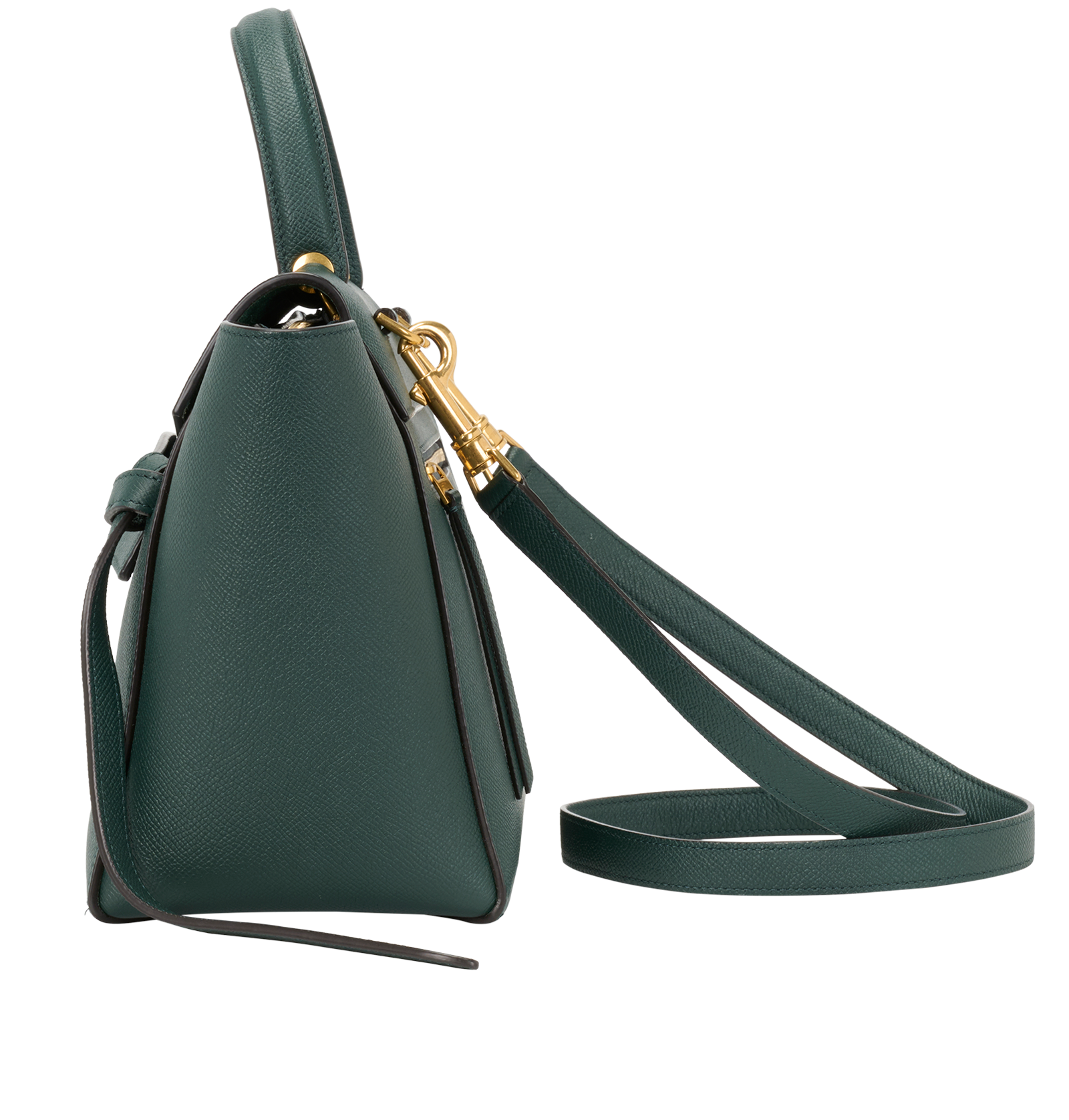 Micro Belt, &pound;1,200, Handbags, Green, Leather, Bottom view